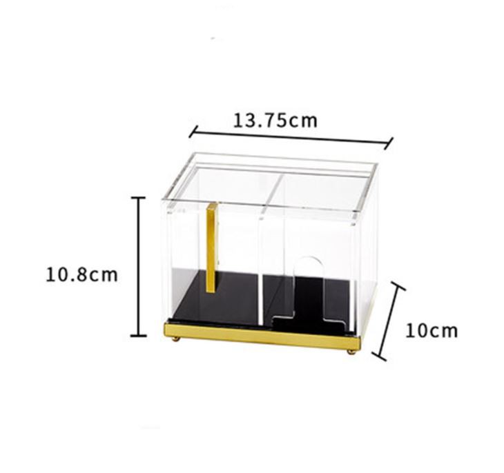 Acrylic Makeup Storage Boxes Acrylic Black Cosmetic Box