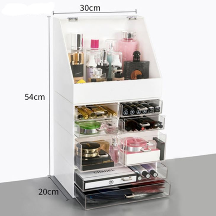 Acrylic Makeup Storage Boxes Acrylic Black Cosmetic Box