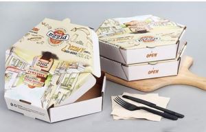 Kartona stipra astoņstūra picu kaste